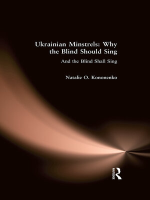 cover image of Ukrainian Minstrels